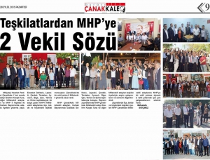 TEŞKİLATLARDAN MHP'YE SÖZ